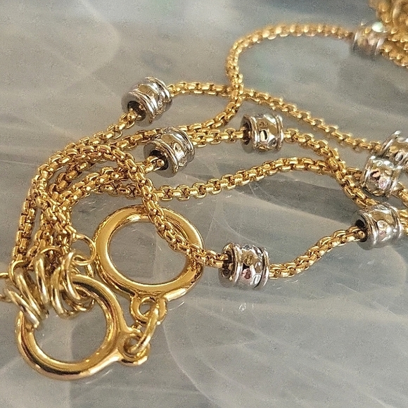 Bracelet Chain Gold Silver Toggle - Picture 5 of 7